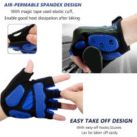 Guantes de bicicleta con almohadilla de Gel para hombre y mujer, manoplas transpirables antideslizantes para ciclismo de carretera, 5MM, 1 par - details 6