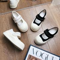 Suela de espuma Velcro Mary Jane zapatos nueva cabeza grande deportes pequeño blanco zapatos casual versátil solo zapatos - details 5