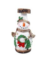 Candelabro navideño de anciano, muñeco de nieve, decoración de escritorio para sala de estar, regalo, artesanías de resina, nuevo - details 3