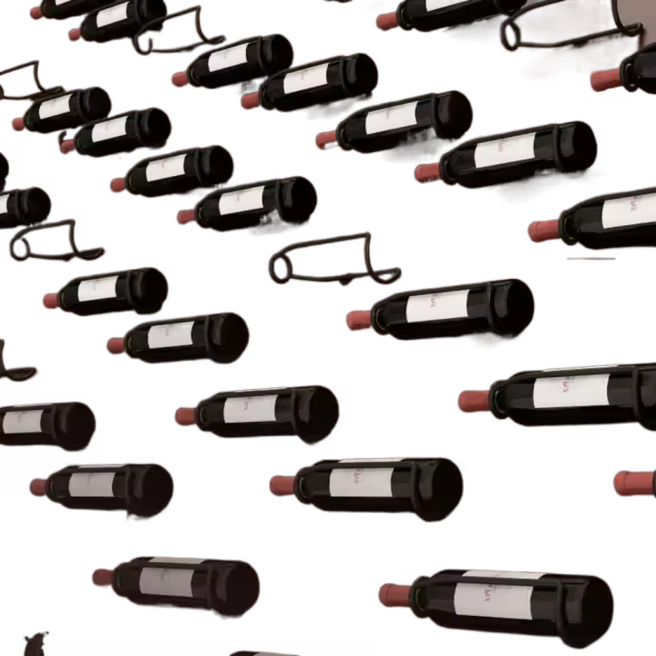Estante para vino montado en la pared, soporte de exhibición de vino de Metal fácil de limpiar, soporte para vino moderno Simple, soporte para almacenamiento de champán - 1
