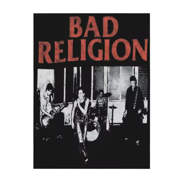 Manta de franela para sofá de dormitorio, cobertor de tela de 1980 grados con diseño de religión mala, Live - 1