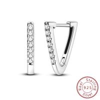 Pendiente de aro de plata de ley 925 para mujer, corazón, estrella, trébol, joyería de compromiso, regalo de boda - details 6