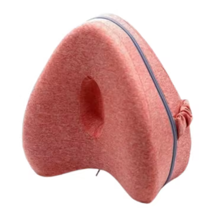 Cojín de soporte para piernas en forma de corazón, suave entre las piernas, abrazadera para dormir lateral, funda desmontable de relajación, almohada ortopédica para rodilla - 1