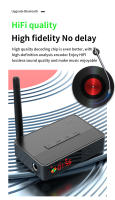 Receptor inalámbrico NFC, conexión Coaxial, compatible con Karaoke, TF, u-disk, Play para TV, auriculares, adaptador Bluetooth 5,3 con Control remoto - details 10