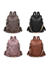 Mochila de Cuero de pu para Mujer, bolso de mano informal, bolso de viaje, bandolera - details 11