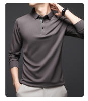 Nuevo POLO ajustado de manga larga, top de punto fino para hombre - details 17