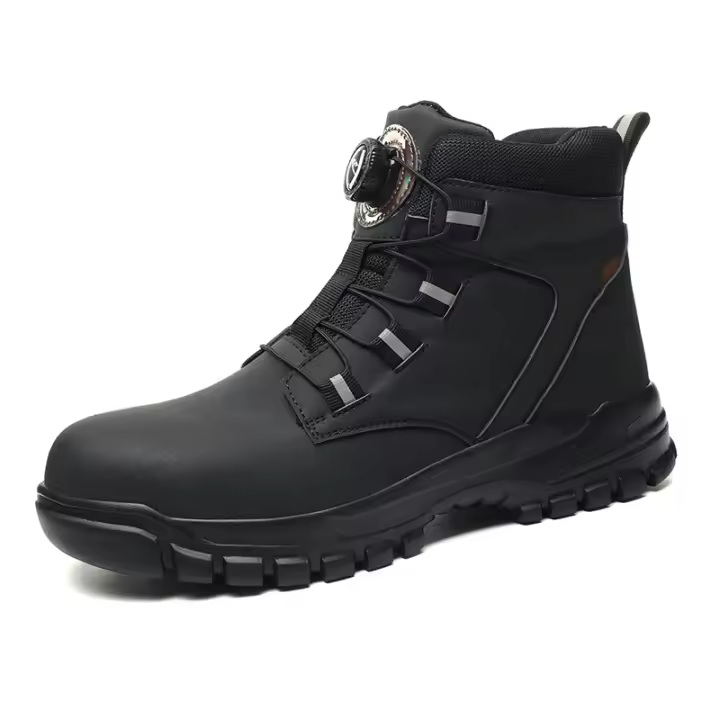 Botas de seguridad para el trabajo para hombre y mujer, zapatos de seguridad protectores impermeables para otoño e invierno, zapatos de trabajo ligeros con punta de acero, talla 47 48 - 1