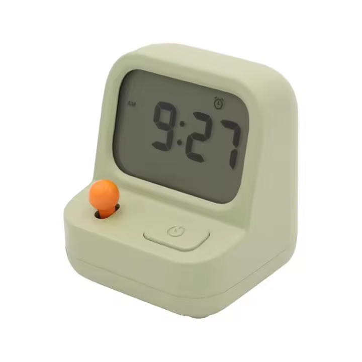 Mini máquina de juegos portátil Retro, reloj despertador para niños, bonito reloj Digital, multifunción, cuenta atrás, despertador, reloj de mesa de escritorio - 1