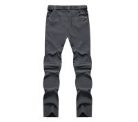 Pantalones convertibles de senderismo para hombre, pantalones de pesca ligeros, impermeables, de secado rápido, con cremallera - details 8