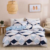 Juego de Ropa de Cama King Size Cómodo y Suave con Estampado Geométrico Moderno Juego de Edredón Doble para Parejas - details 1