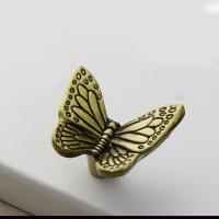 Perilla de armario antigua de un solo orificio creativa, tiradores de puerta de aleación de Zinc con forma de mariposa, perillas de cajón de animales de estrella de mar, muebles - details 10