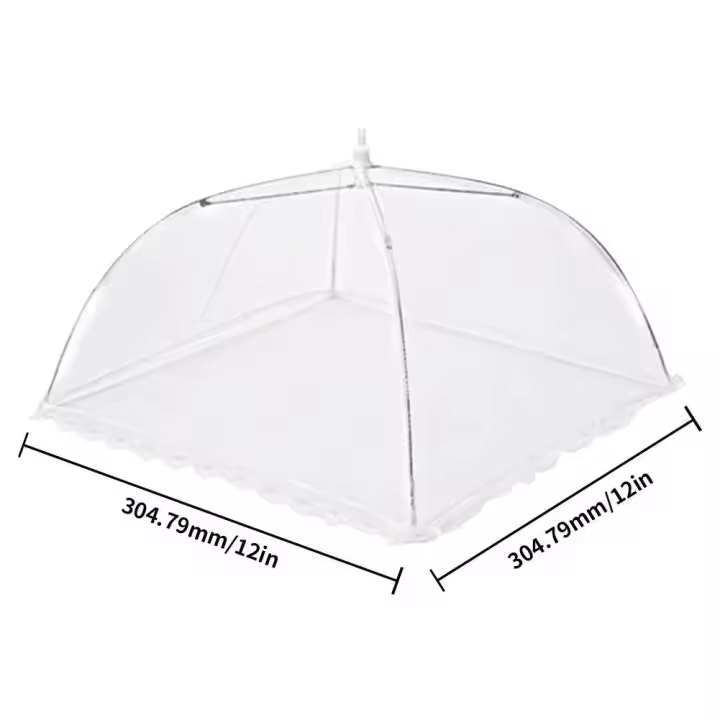Mosquitera plegable, paraguas, equipo de protección para picnic, funda para cubiertos, dispositivo de protección de alimentos - 1