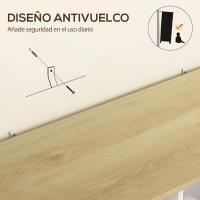Armario de Cocina con Estante de Puerta Almacenamiento Magnético Ajustable Blanco y Roble - details 5