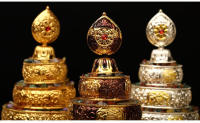 Productos de templo budista, placa Manzha de aleación, exquisita aleación tallada tibetana, disponible en tres tamaños, colores y múltiples - details 2