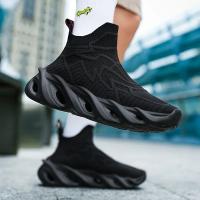 Zapatos de amortiguación para carreras, zapatillas antideslizantes transpirables Unisex, zapatillas de deporte de lujo para carreras, zapatillas transpirables para correr a la moda - details 8