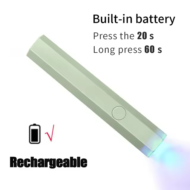 Lámpara UV LED Recargable por USB Secado Rápido Arte de Uñas Portátil Uso Doméstico y de Viaje - 1