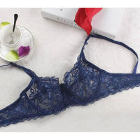 Women transparent lace underwire push up bra sexy underwear bras bralette lingerie intimates - details 4