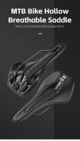 Asiento de Bicicleta Profesional WEST BIKING Ultraligero Hueco de Cuero Suave para Carreras de Bicicletas de Montaña y Carretera - details 21