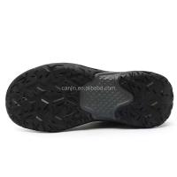 Nuevo Botas de cuero genuino 2025 para senderismo a prueba de agua para hombres, zapatos de seguridad con punta de goma de corte bajo para exteriores, zapatos antideslizantes de marca para - details 6