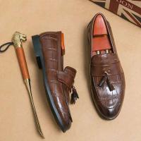 2023 nuevos zapatos de cuero genuino del vestido de boda de los hombres, zapatos Mokasin Gommino Le Fu - details 3