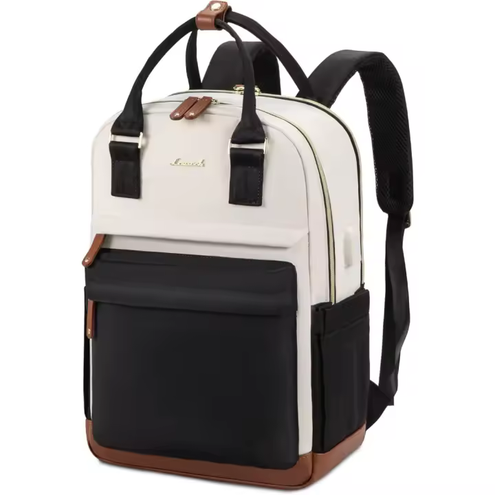 Mochila Portatil Mujer, 17 Pulgadas Mochila Escolar Adolescente Impermeable Mochila Viaje Trabajo Grande, Mochila Ordenador Instituto Universidad Antirrobo, Mochila Laptop Oficina Negro - 1