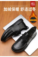 Zapatos nuevos de cuero genuino, estilo británico, antideslizantes, con suela gruesa y versátiles a la moda. - details 13
