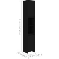 Baño Almacenamiento Almacenaje Mueble Estante para Lavadero Ordenado Robusto Estable Madera - details 1
