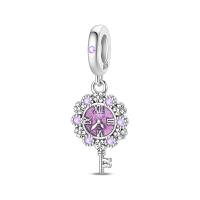 Abalorio de Plata de Ley 925 auténtica, colgante de estrella, Luna y sol brillante, compatible con Pulseras originales, collar DIY para mujer, regalo de joyería - details 16