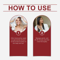 El aceite de ricino nutre e hidrata el cabello, dejándolo suave y brillante, mejorando la sequedad y el encrespamiento. Mascarilla para el cuidado del cabello - details 3