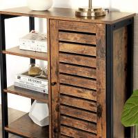 Muebles de Almacenamiento de Acero 3 Estantes y 1 Compartimento con Puerta Estilo Industrial - details 8