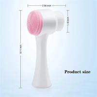 Cepillo de Limpieza Facial de Silicona Suave Cepillo Exfoliante Manual de Masaje Facial con Doble Cara - details 11