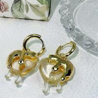 Joyería exquisita de corazón irregular de lujo, tendencia retro, temperamento, pendientes de goteo de resina roja para niñas, regalo para mujer, nuevo - details 5