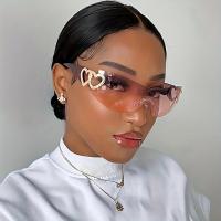 Gafas de Sol sin Marco Y2K para Mujer, Gafas de Sol de color sólido - details 3