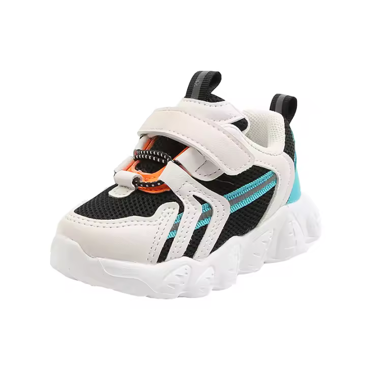 Zapatillas deportivas transpirables de malla con velcro para niños y niñas - 1