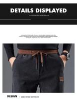 Pantalones de Corduroy para Hombres Moda de Negocios Elegante para Otoño-Invierno - details 16
