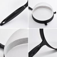 Tamiz de harina de nailon, colador de mallas PP negro, accesorios de cocina de mano, colador de malla fina - details 7
