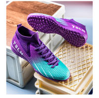 Zapatos de fútbol de marca para hombre, botas de fútbol de tobillo alto Unisex para exteriores, zapatillas cómodas de entrenamiento deportivo de fútbol sala FG/TF - details 35