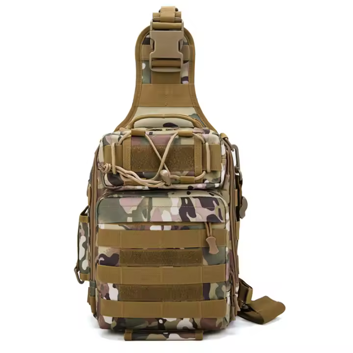 Bolsa táctica Molle para equipo de pesca en el pecho para hombre, Camping, senderismo, caza, eslinga, un solo hombro, bolsa deportiva - 1