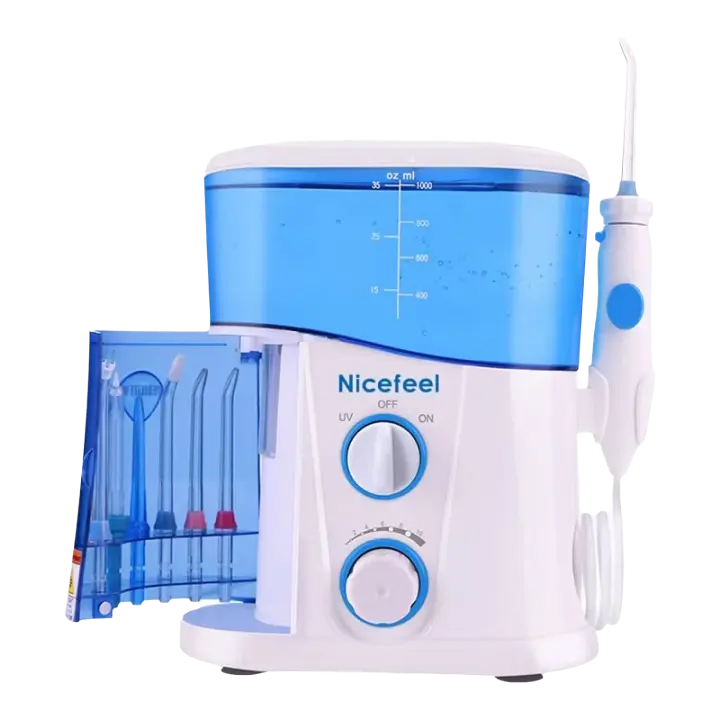 Water Flosser Dental Oral Irrigator Teeth Cleaner Pick Spa Tooth Care Clean With 7 Multifunctional Tips For Family - 1