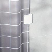 Clips adhesivos multifuncionales para cortinas de baño, evitan esparcir y aseguran cortinas de ducha, 2 piezas - details 8