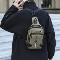 Bolso de pecho con múltiples bolsillos para hombre, bolso de hombro con carga USB, bolso de mensajes deportivo, bolso cruzado multifunción de gran capacidad para correr - details 10