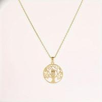 Collar con colgante de árbol de la vida para hombres y mujeres, búho universal, temperamento - details 7