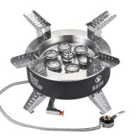 BU B18 18000W Camping de alta potencia con encendido piezoeléctrico Estufa de mochilero de gas de siete núcleos a prueba de viento al aire libre - details 0