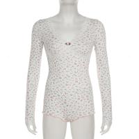 Camisola Floral Miravia Mono Corto de Encaje Primavera/Verano 2024 Pijama Sensual con Mangas Largas para Casa Conjunto de Dormir Sexy Moda Hogar Trendy - details 19