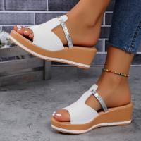 Zapatillas de verano para mujer, zapatos informales de tacón de cuña, a la moda - details 4
