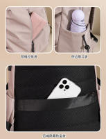 Mochilas al aire libre para mujer Mochila multifuncional para mujer con puerto de carga externo Mochila impermeable Bolsas de viaje para senderismo Preciosa moda Rosa - details 7