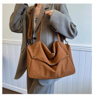 Quiero este bolso de gran capacidad, bolso de hombro informal de moda, bolso vintage mate para las axilas - details 27