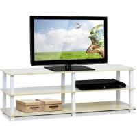 Soportes de TV sin Herramientas, Madera, Cerezo Oscuro y Negro - details 11