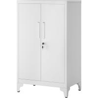 Archivador de Oficina, Armario Multifuncional, 2 Puertas, con Cerradura, Almacenamiento de Acero, para Sala de Estar, Gris Mate OMC013G01 - details 39