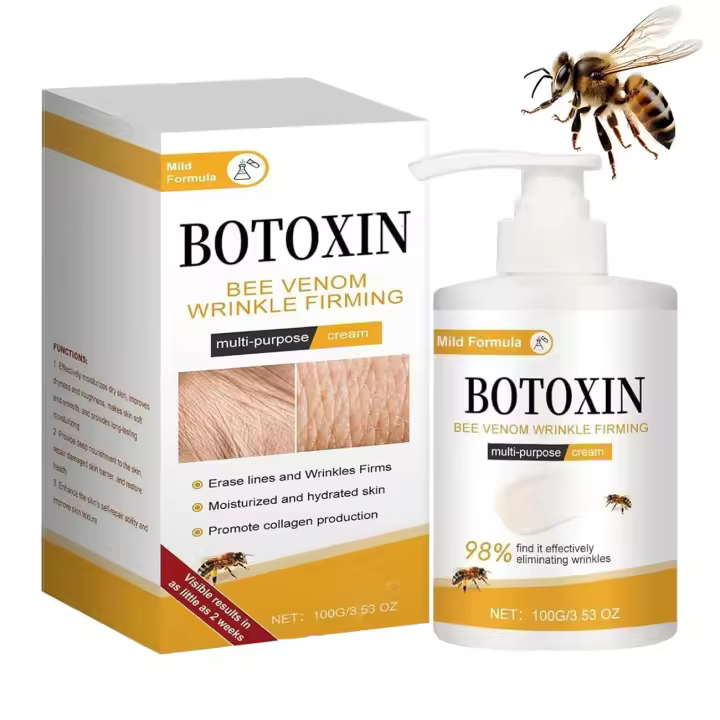 Crema multiusos, barra reafirmante de abeja con Botox, crema para eliminar arrugas con veneno de abeja, un suero natural para todo tipo de piel (1 unidad) - 1
